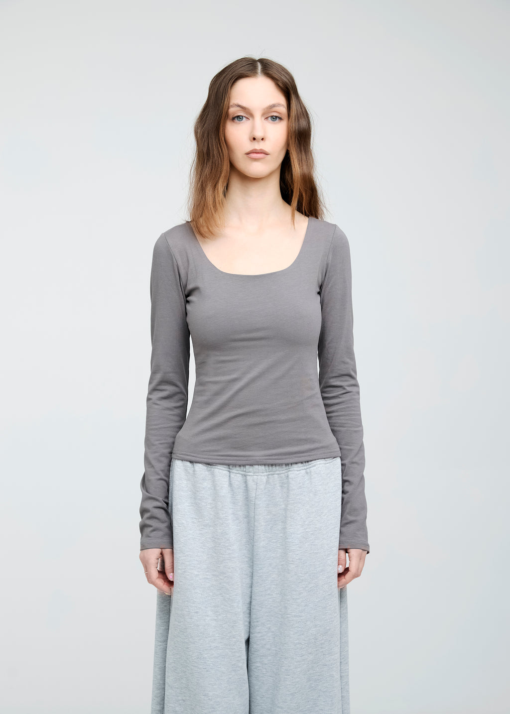 Square Neck Long Sleeve
