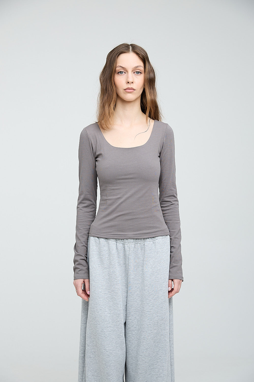 Square Neck Long Sleeve