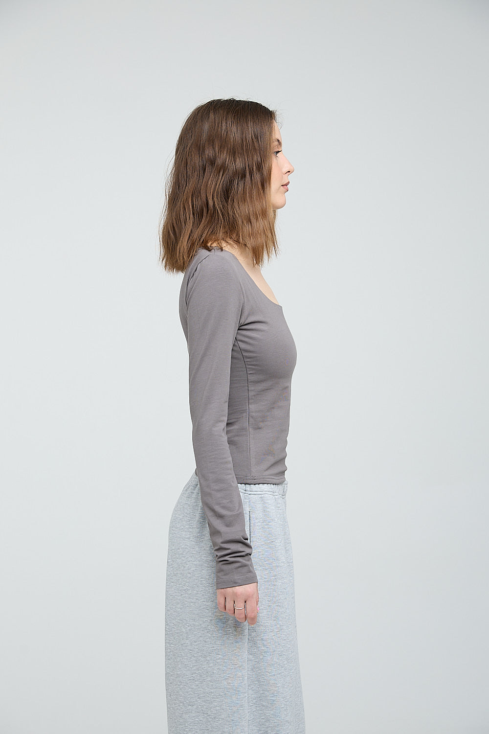Square Neck Long Sleeve