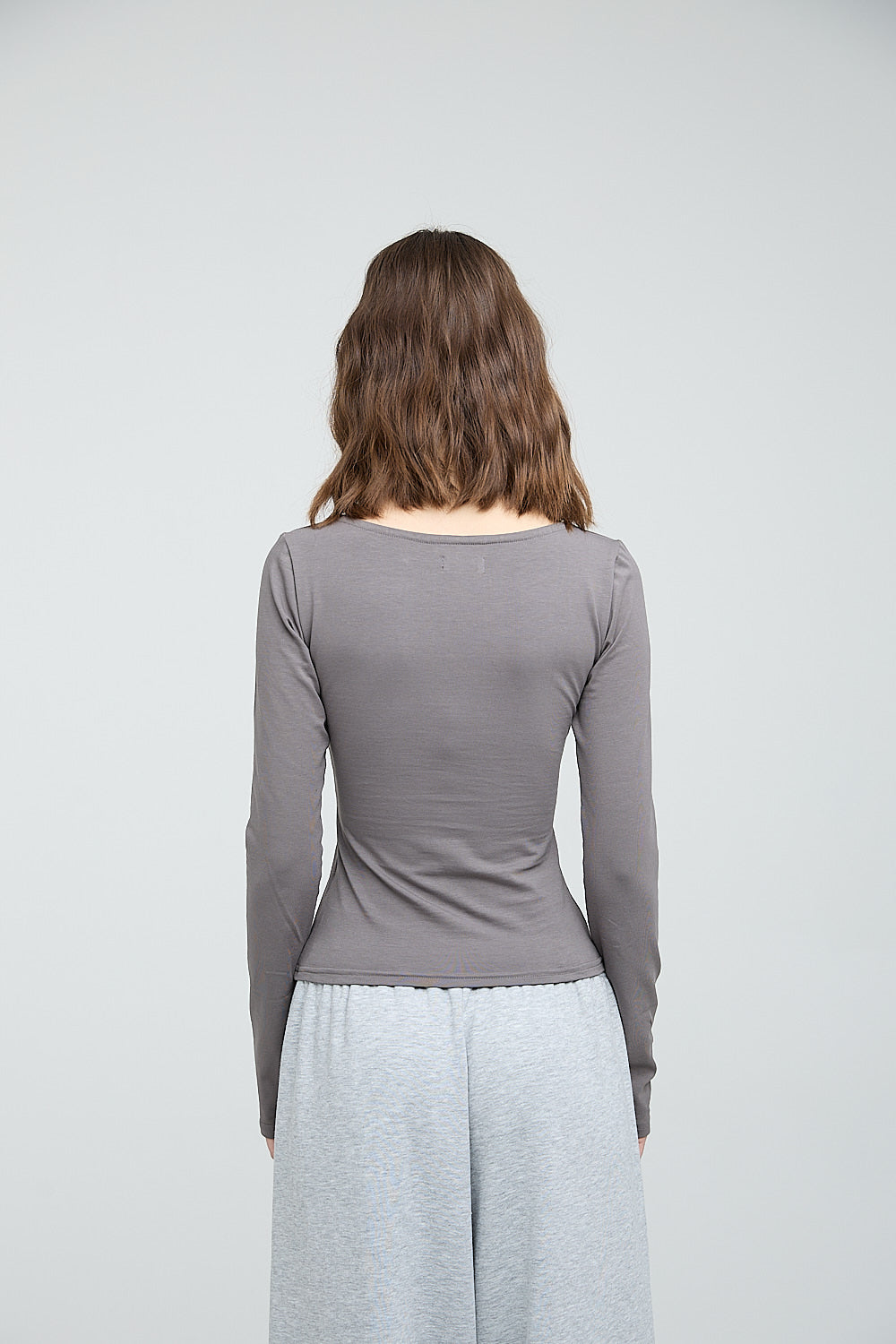 Square Neck Long Sleeve