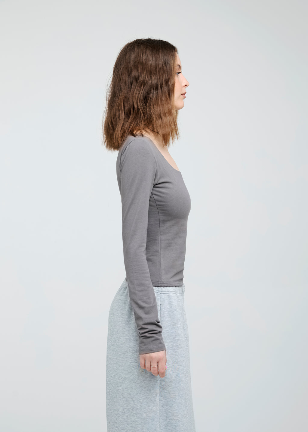 Square Neck Long Sleeve