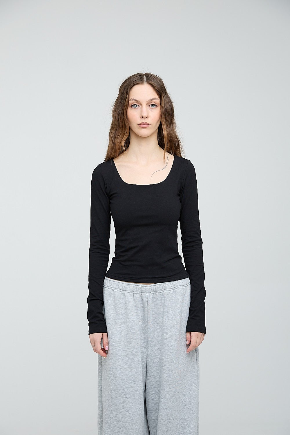 Square Neck Long Sleeve