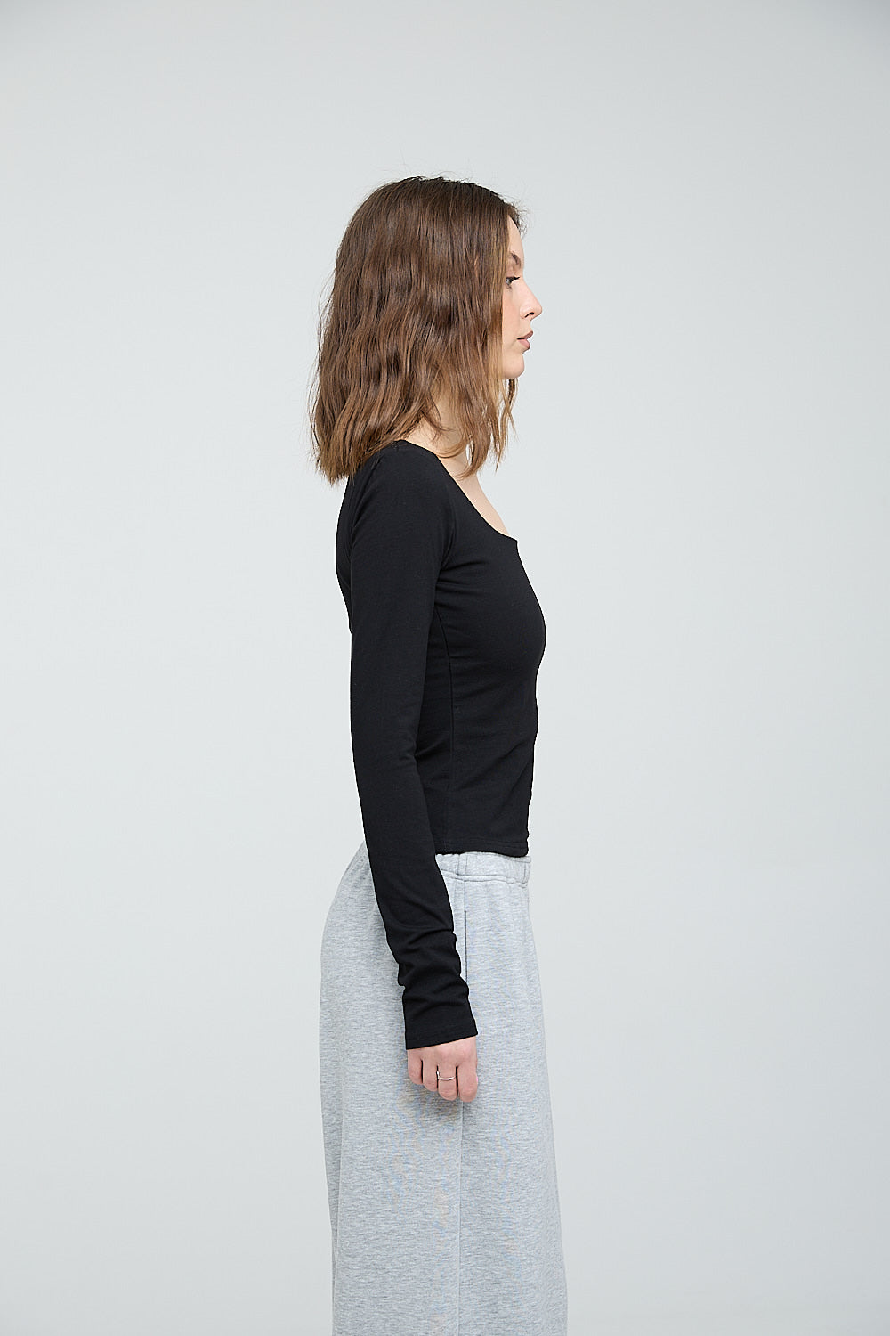 Square Neck Long Sleeve