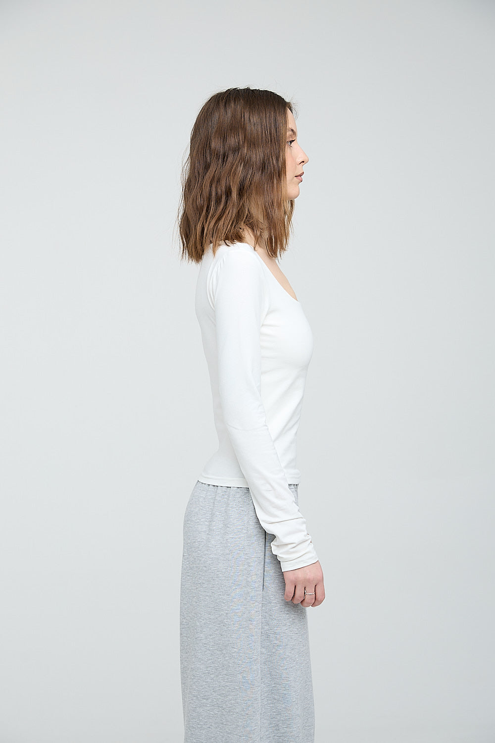 Square Neck Long Sleeve