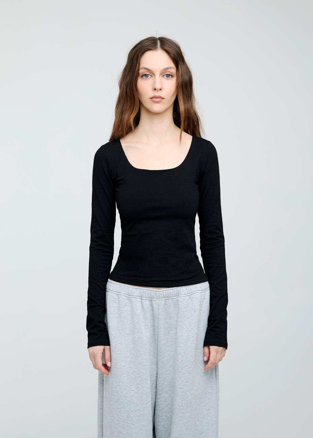 Square Neck Long Sleeve