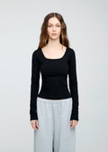 Square Neck Long Sleeve