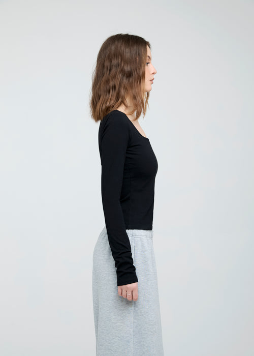 Square Neck Long Sleeve