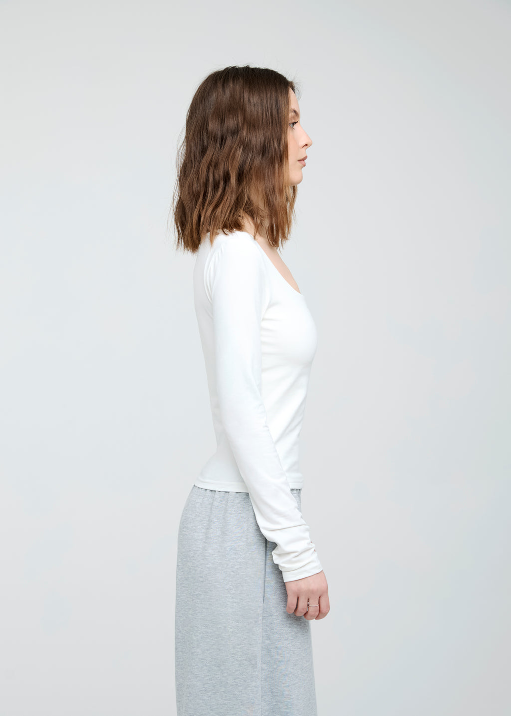 Square Neck Long Sleeve